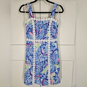 Lilly Pulitzer - Janelle Shift Dress - Blue Peri/Pinch Pinch - Size 0 - EUC